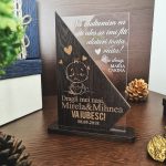 Trofeu personalizat – cadou de multumire pentru nasi de botez