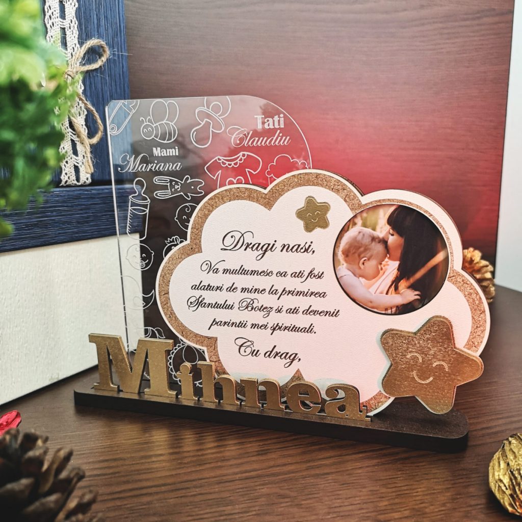 Cadou botez personalizat cu nume  - Norisor