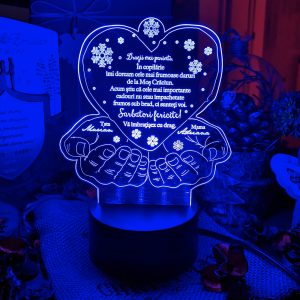 Cadou personalizat Trofeu LED pentru parinti