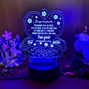 Cadou personalizat Trofeu LED de Paste pentru parinti
