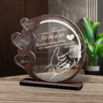 Cadou personalizat Trofeu – Inimioare – Familia mea