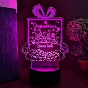 Lampa LED multicolora – Cadou pentru bunici