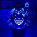 Trofeu LED pentru Paste- Iepuras cu mesaj