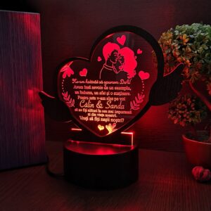 Trofeu personalizat - Cererea nasilor - Inimioara