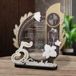 Trofeu personalizat – Aniversare 5 ani Nunta de Lemn