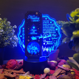 Trofeu LED de Craciun –  Special pentru nasii de botez