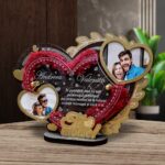 Trofeu personalizat cu Licheni – Cadou indragostiti inimioare