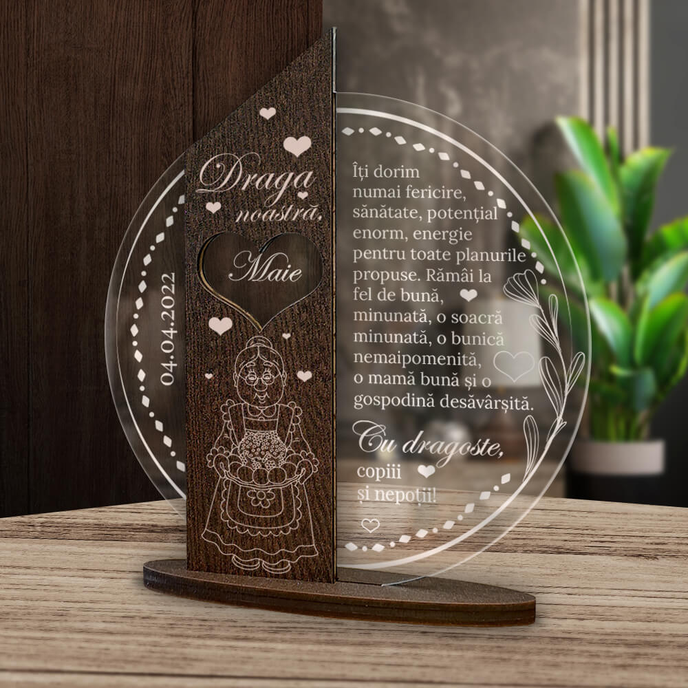 Trofeu Personalizat – Cadou pentru soacra