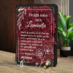 Felicitare cu licheni – Draga mea fiica