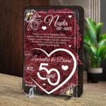Felicitare cu licheni – Aniversare nunta de aur 50 ani