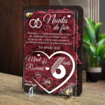 Felicitare cu licheni – Aniversare nunta de fier 6 ani