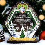 Trofeu personalizat cu licheni – Sarbatori Fericite de Craciun