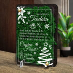 Felicitare cu licheni de Craciun – pentru colega