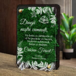 Felicitare cu licheni de Craciun – pentru cumnati