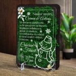 Felicitare cu licheni de Craciun – pentru nasi