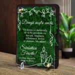 Felicitare cu licheni de Craciun – pentru unchi