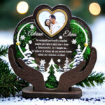 Trofeu personalizat cu licheni – Inima mea de Craciun