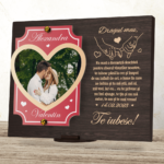 Placheta personalizata – Te iubesc pana la cer