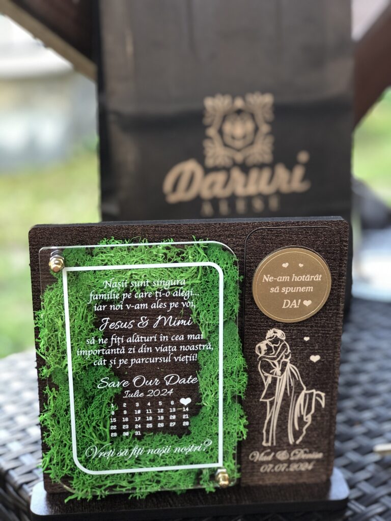 Fotografie reală cu „Trofeu personalizat cu licheni - Multumire nasi botez”, trimisă în recenzia #696812