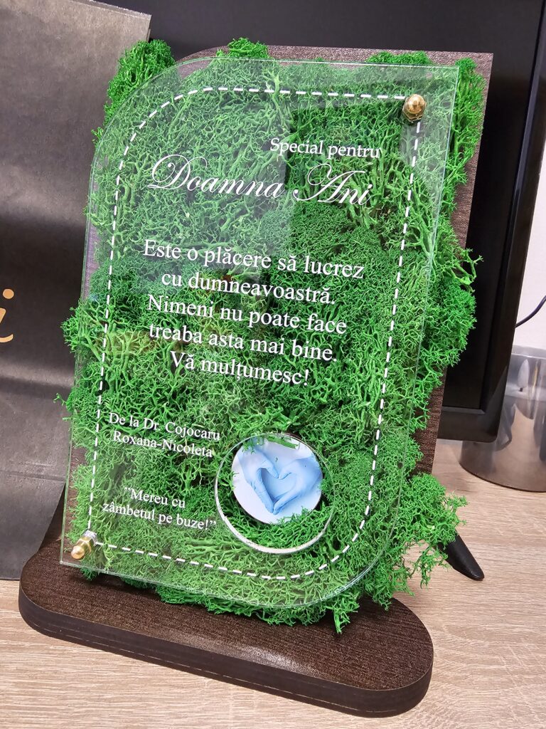 Fotografie reală cu „Trofeu Personalizat Cu Licheni - Trofeu Corporate”, trimisă în recenzia #857467