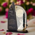 Trofeu personalizat cu pix – pentru medic oncolog