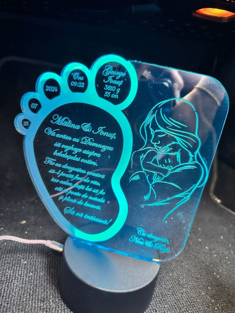 Fotografie reală cu „Trofeu Personalizat cu Licheni - Pentru nasii de botez”, trimisă în recenzia #970145