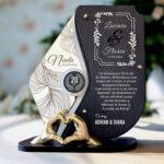 Trofeu personalizat 20 ani – Nunta de portelan – Manute