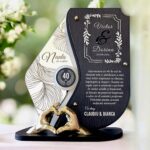 Trofeu personalizat 40 ani – Nunta de rubin – Manute