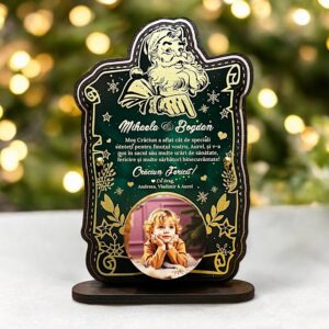 Trofeu personalizat cu boxa – Craciun Fericit!