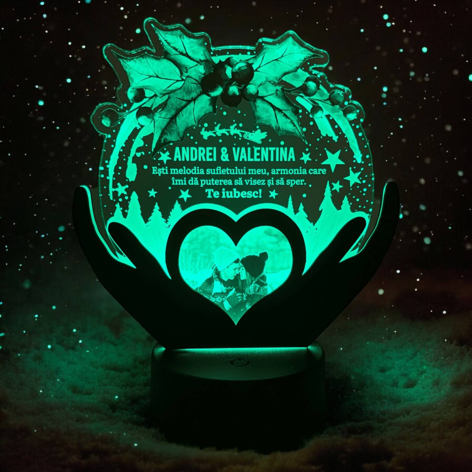 Trofeu personalizat de Craciun - Melodia sufletului meu Trofeu personalizat de Craciun - Melodia sufletului meu