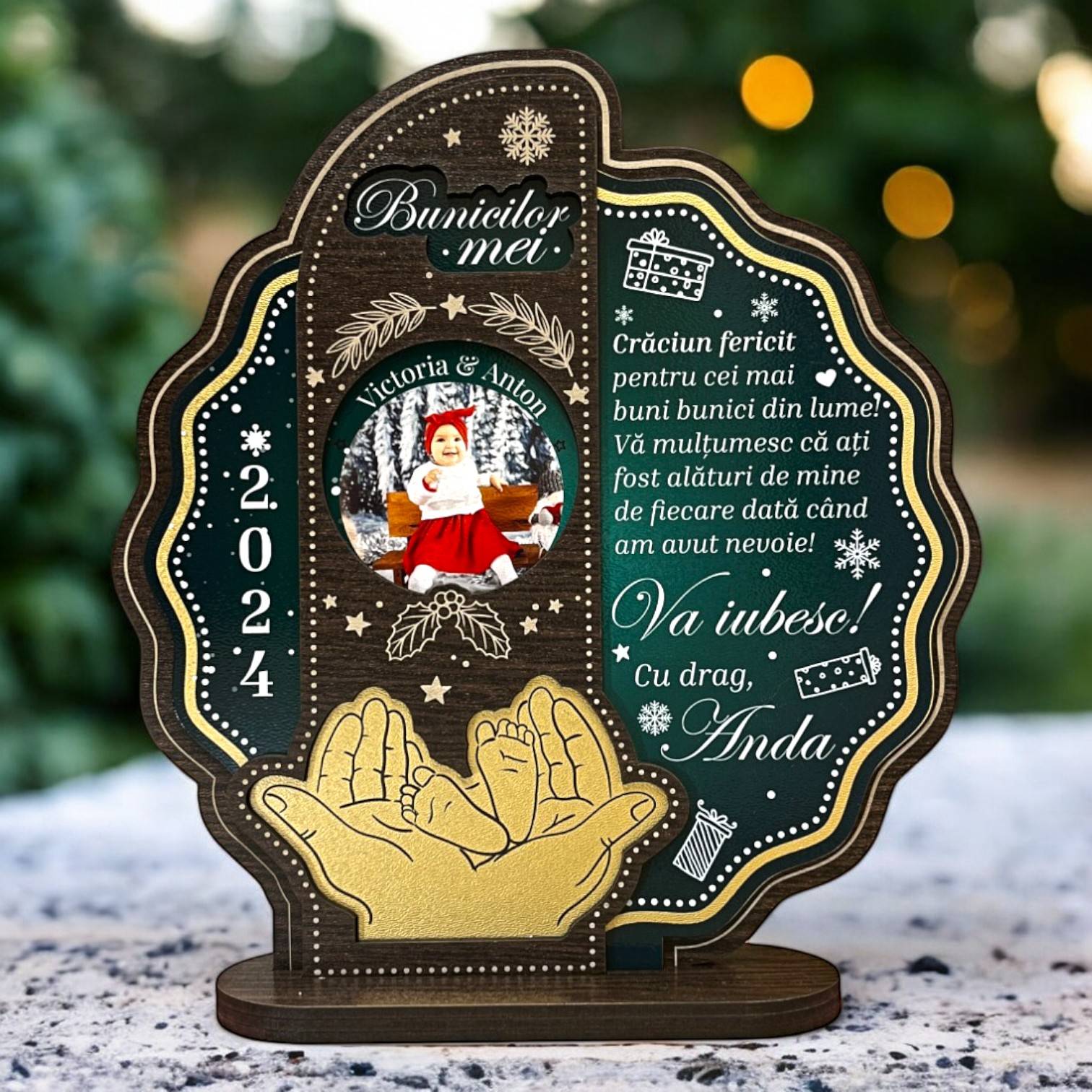 Trofeu personalizat - special pentru bunici de Craciun Trofeu personalizat - special pentru bunici de Craciun