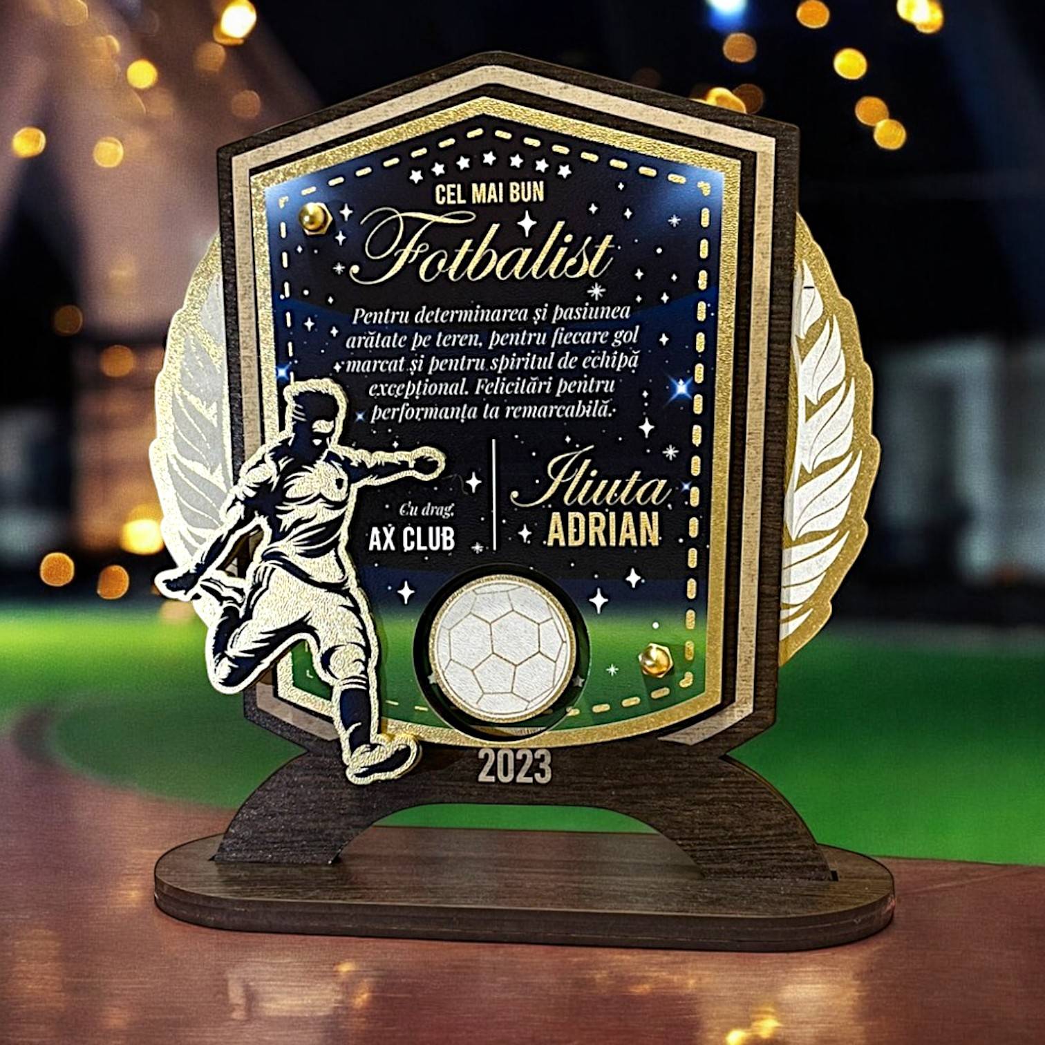 Trofeu personalizat – Cel mai bun Fotbalist