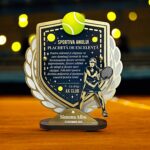 Trofeu personalizat – Sportiva anului la tenis
