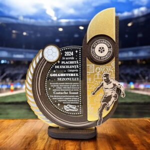 Trofeu personalizat de excelenta – pentru fotbalist