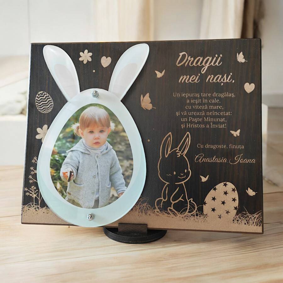 Placheta personalizata de Paste - pentru nasi