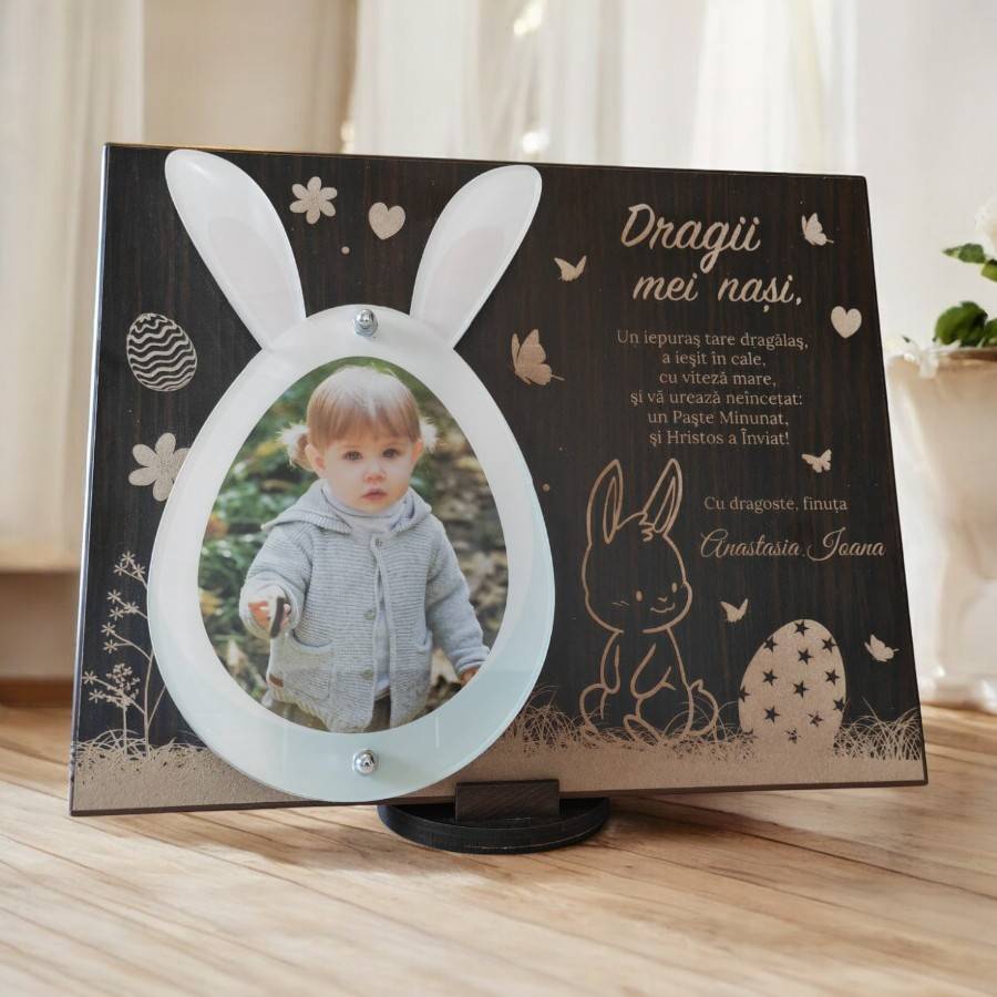 Placheta personalizata de Paste - pentru nasi