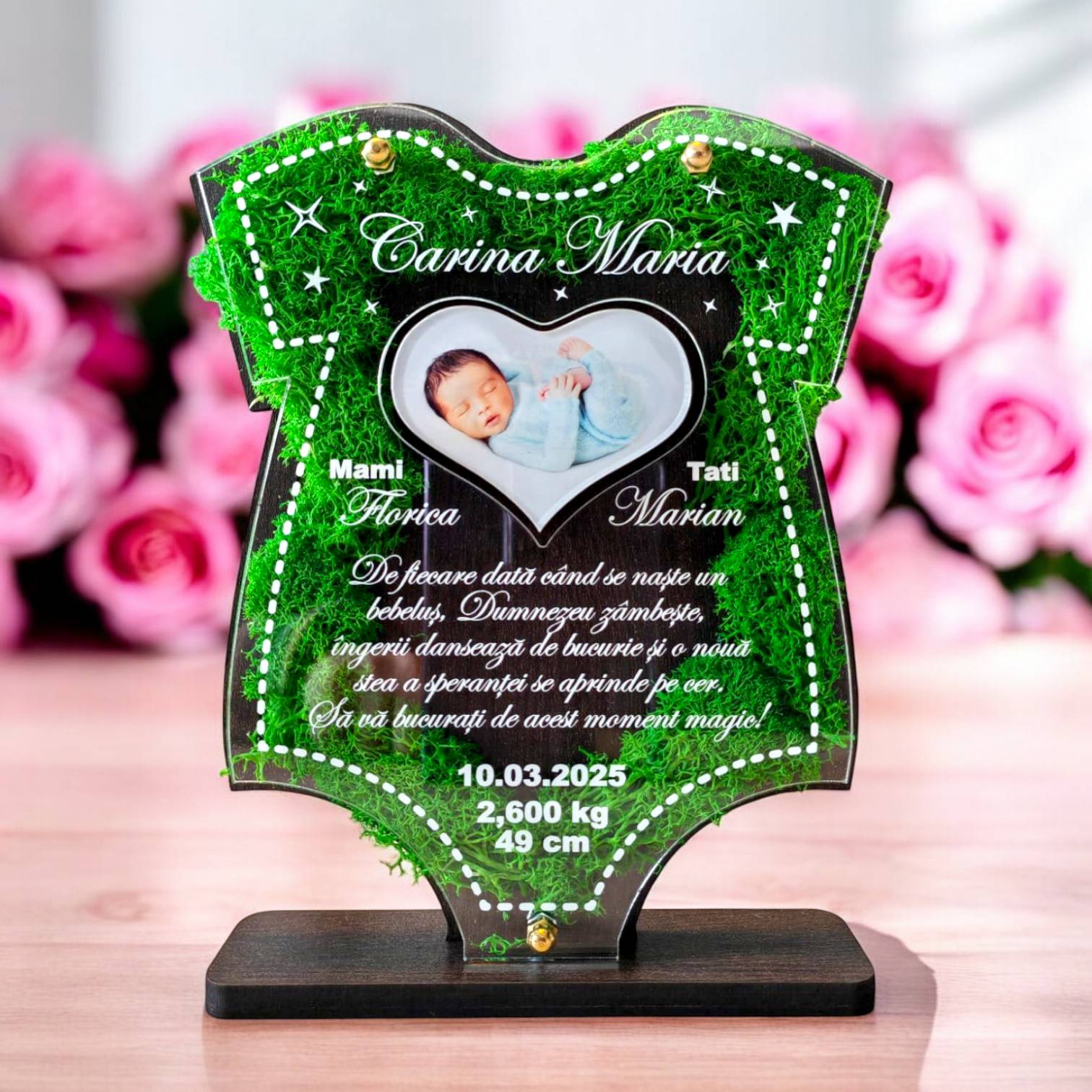 Trofeu personalizat cu licheni – Bucuria mea