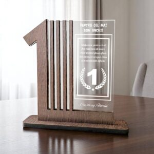 Cadou personalizat Trofeu – Pentru cel mai bun unchi
