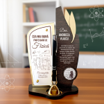 Trofeu personalizat cu pix – Cea mai buna profesoara de fizica