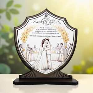 Trofeu personalizat – Cadou de nunta