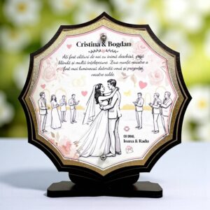 Trofeu Personalizat – Mesaj de Mulțumire pentru Miri
