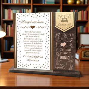 Trofeu personalizat – Special pentru bunic