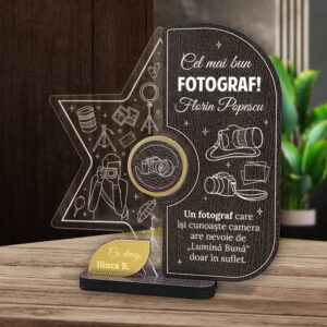 Trofeu Personalizat – Cadou pentru Fotograf