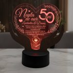 Cadou aniversare LED – Nunta de aur 50 ani casatorie