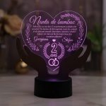 Cadou aniversare LED – Nunta de bumbac 2 ani casatorie
