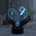 Cadou aniversare LED – Nunta de lut 9 ani casatorie