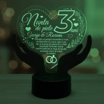 Cadou aniversare LED – Nunta de piele 3 ani casatorie