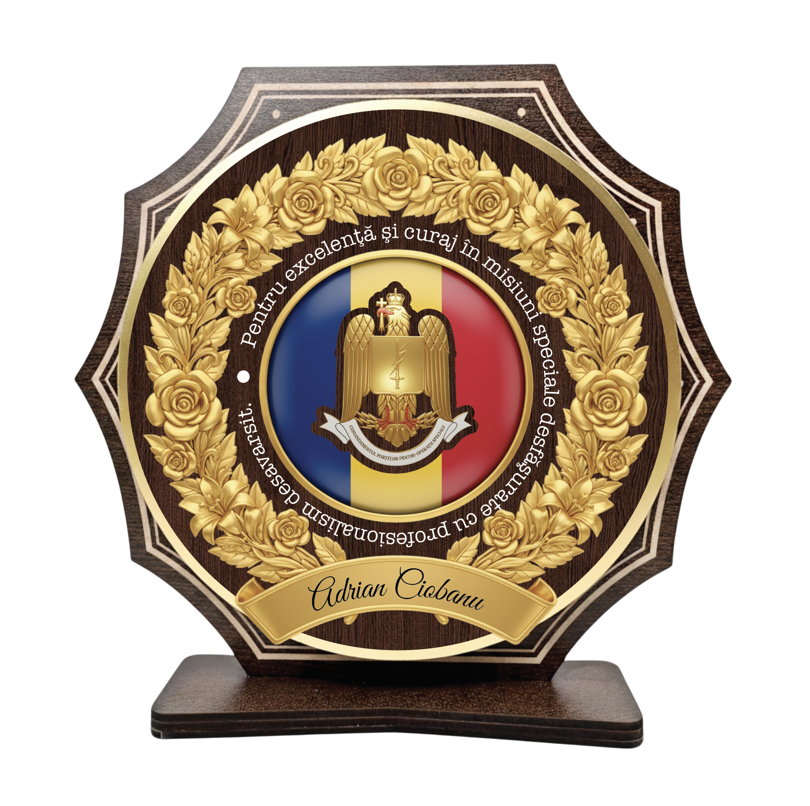 Trofeu personalizat - Comandamentul Forțelor pentru Operații Speciale Trofeu personalizat - Comandamentul Forțelor pentru Operații Speciale