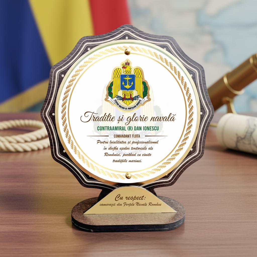 Trofeu personalizat – Statul major al fortelor navale