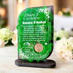 Trofeu Personalizat cu Licheni – Nunta de Hartie